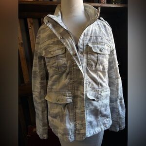 Kensie Jeans Camouflage Utility Jacket